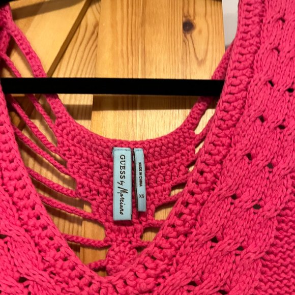 Guess-Pink Crochet Dress - Picture 2 of 4